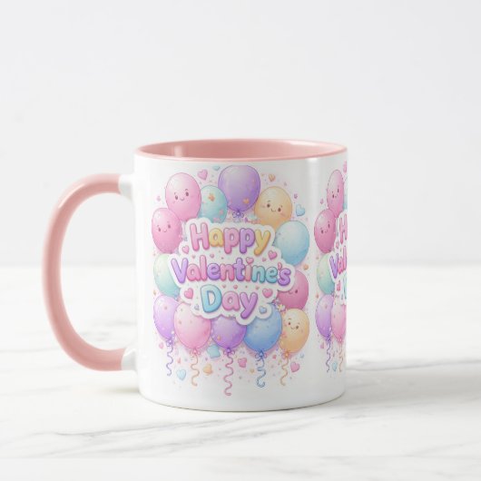 Happy Valentine’s Day Mug – Cute Love Gift マグカップ (左)