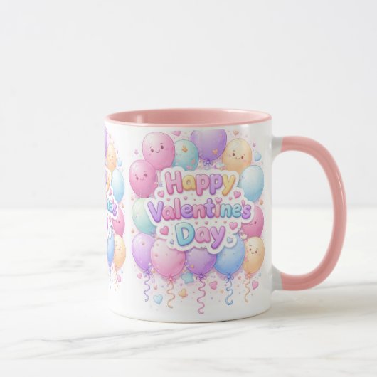 Happy Valentine’s Day Mug – Cute Love Gift マグカップ (右)