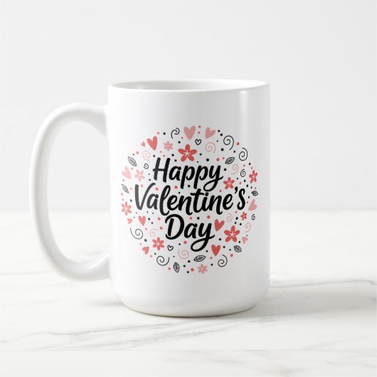 Happy Valentine’s Day Mug Gift for Girlfriend コーヒーマグカップ (左)