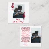 Happy Valentine’s Day Music of Love スクエア名刺 (正面/裏面)