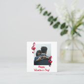 Happy Valentine’s Day Music of Love スクエア名刺 (スタンド正面)