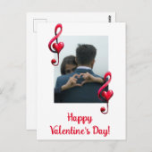 Happy Valentine’s Day Music of Love ポストカード (正面/裏面)