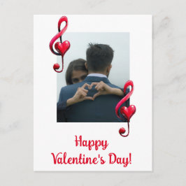 Happy Valentine’s Day Music of Love ポストカード