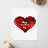 Happy Valentine’s Day Note Card ノートカード (正面/裏面インサイチュ)