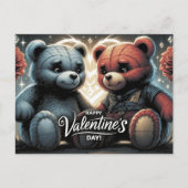 Happy Valentine’s Day Ourson ポストカード (正面)