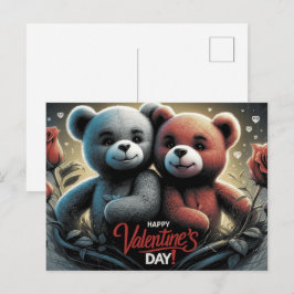 Happy Valentine’s Day Ourson -2 ポストカード