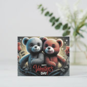 Happy Valentine’s Day Ourson -2 ポストカード (スタンド正面)