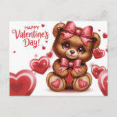 Happy Valentine’s Day Ourson -8 ポストカード (正面)