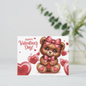 Happy Valentine’s Day Ourson -8 ポストカード (スタンド正面)