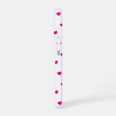 Happy Valentine’s Day Pink Heart Custom love iPhone 16ケース (左側面)