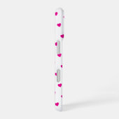 Happy Valentine’s Day Pink Heart Custom love iPhone 16ケース (右側面)