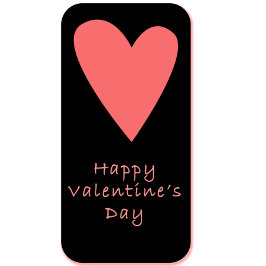 Happy Valentine’s Day Postcard | Pink Heart ポストカード