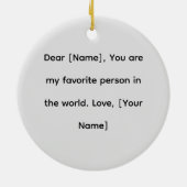 Happy Valentine’s Day – Romantic Couple  セラミックオーナメント (裏面)