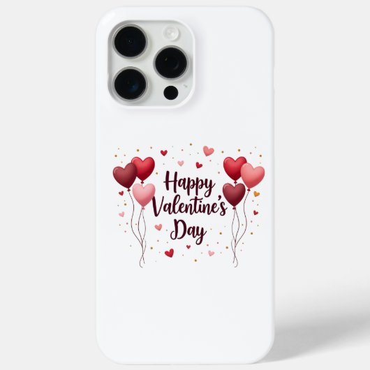 Happy Valentine’s Day Romantic Phone Case Case-Mate iPhoneケース (裏面)
