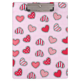 Happy Valentine’s Day Romantic Red Heart Keepsake クリップボード