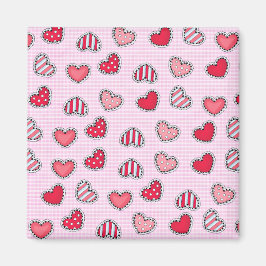 Happy Valentine’s Day Romantic Red Heart Keepsake マグネット