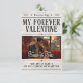 Happy Valentine’s Day Romantic Wall Art サンキューカード (スタンド正面)