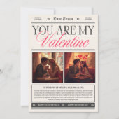 Happy Valentine’s Day Romantic Wall Art  招待状 (正面)