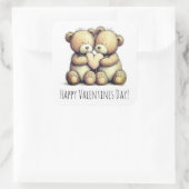 Happy Valentine’s Day stickers スクエアシール (バッグ)