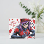 Happy Valentine’s Day Super-Héros ポストカード (スタンド正面)