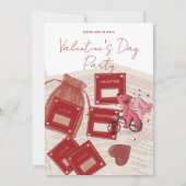 Happy Valentine’s Day – Tickets & Puppy on Bicycle 招待状 (正面)