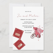 Happy Valentine’s Day – Tickets & Puppy on Bicycle 招待状 (裏面)