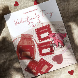 Happy Valentine’s Day – Tickets & Puppy on Bicycle 招待状