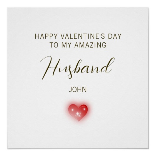 Happy Valentine’s Day to My Amazing Husband ポスター (正面)