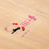 Happy Valentine’s Day – You and Me Romantic Love  アクリル招待状 (レイダウン)