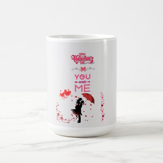 Happy Valentine’s Day – You and Me Romantic Love  コーヒーマグカップ (中央)