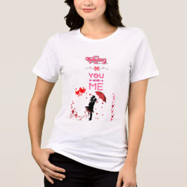 Happy Valentine’s Day – You and Me Romantic Love トライブレンドＴシャツ