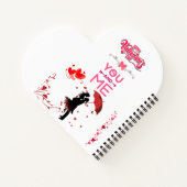 Happy Valentine’s Day – You and Me Romantic Love  ノートブック (裏面)