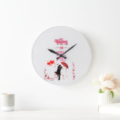 Happy Valentine’s Day – You and Me Romantic Love ラージ壁時計 (ホーム)