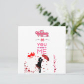Happy Valentine’s Day – You and Me Romantic Love  招待状 (スタンド正面)