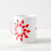 Happy Valentine’s Star Hearts Coffee Mug コーヒーマグカップ (正面左)