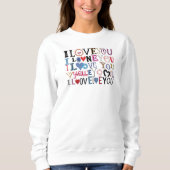 Happy ValentineDay Women Sweatshirt  スウェットシャツ (正面)