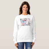 Happy ValentineDay Women Sweatshirt  スウェットシャツ (正面フル)