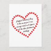 Happy Valentinesおもしろい Dayギフト引用文メッセージdyi ポストカード (正面)