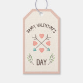 Happy Valentinesの日 – 矢印 ギフトタグ (正面)