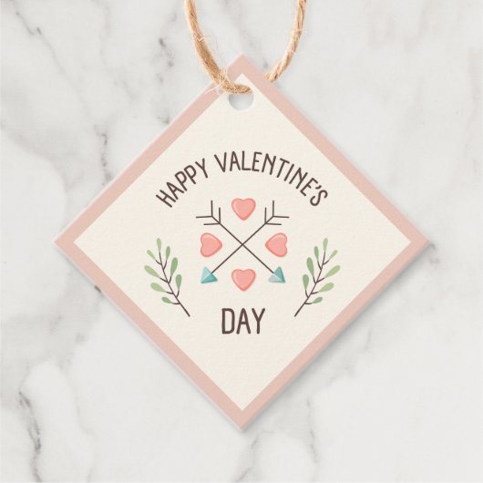 Happy Valentinesの日 – 矢印 フェイバータグ (正面)