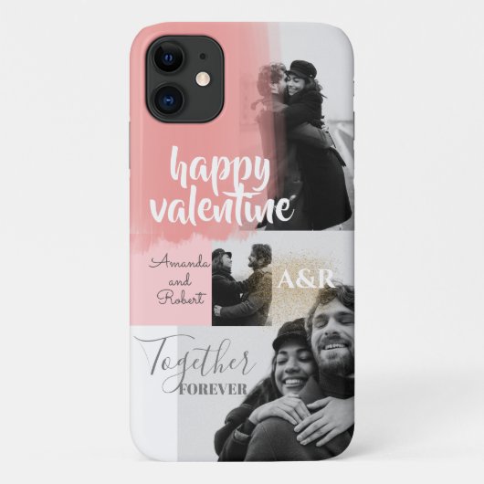 Happy Valentinesカップルの写真 Case-Mate iPhoneケース (裏面)