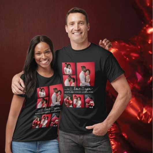 Happy Valentinesパーソナライズされた's Day 6 Photo Tシャツ