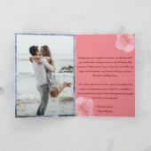 Happy Valentines写真折り畳みグリーティングカード カード (内部)