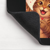 Happy Valentines 2026 Cute Cat Capybara Party Art  マウスパッド (コーナー)