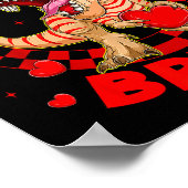 Happy Valentine's Bruh Funny Dinosaur Valentine Me ポスター (角)