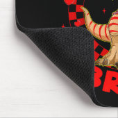 Happy Valentine's Bruh Funny Dinosaur Valentine Me マウスパッド (コーナー)