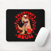 Happy Valentine's Bruh Funny Dinosaur Valentine Me マウスパッド (マウス)