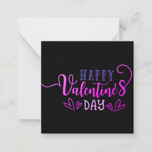 Happy valentines cards, cute, stock up! note card ノートカード (正面)