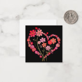 Happy valentines cards, cute, stock up! note card ノートカード (正面/裏面インサイチュ)