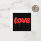 Happy valentines cards, cute, stock up! note card ノートカード (正面/裏面インサイチュ)